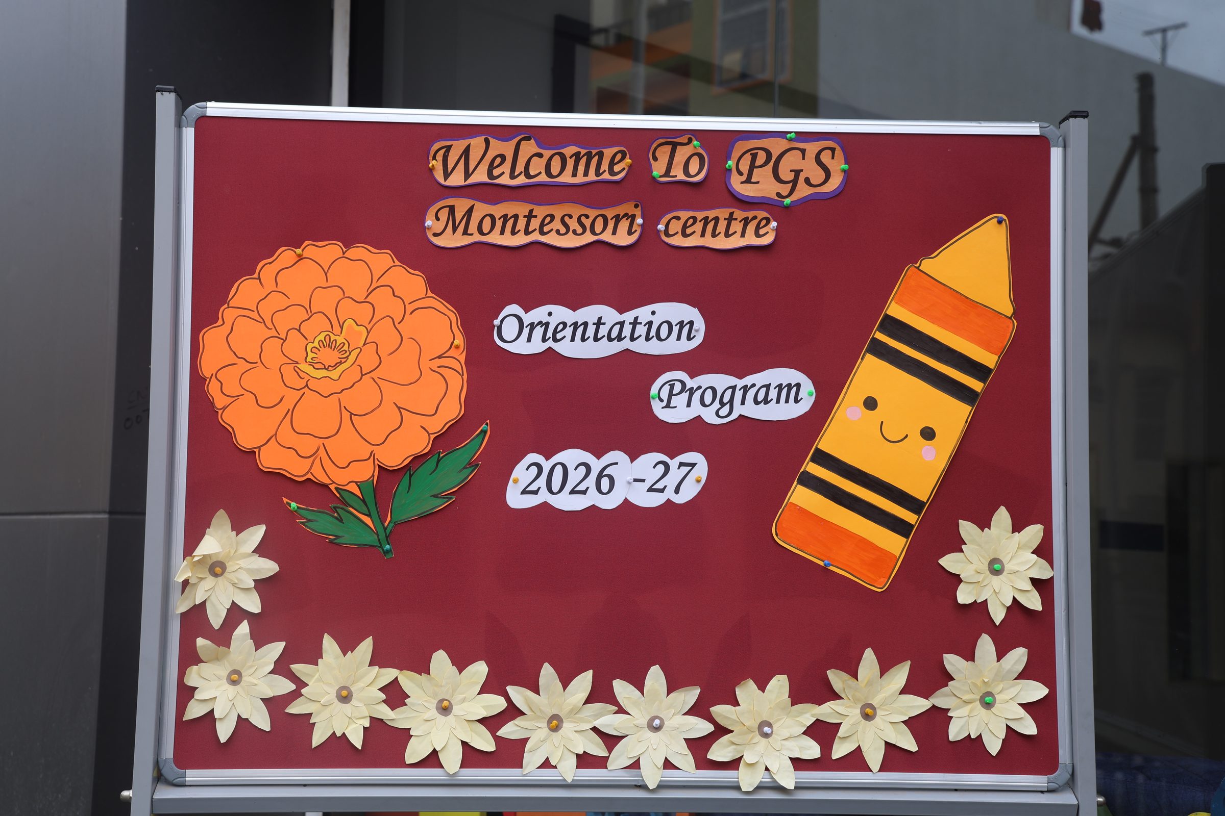Orientation Program 2026-27 Welcome Board