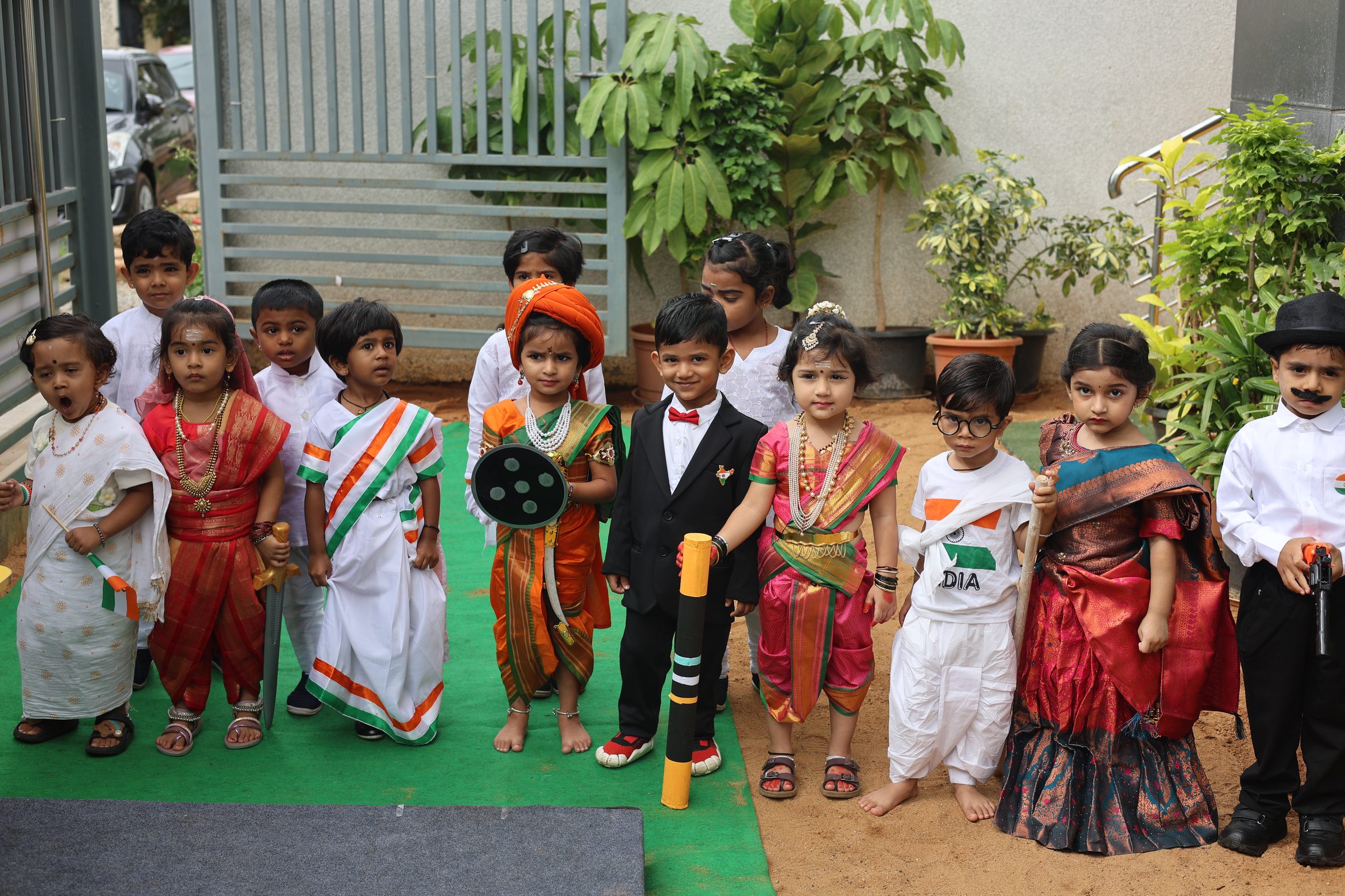 Kids Dressed as Freedom Fighters